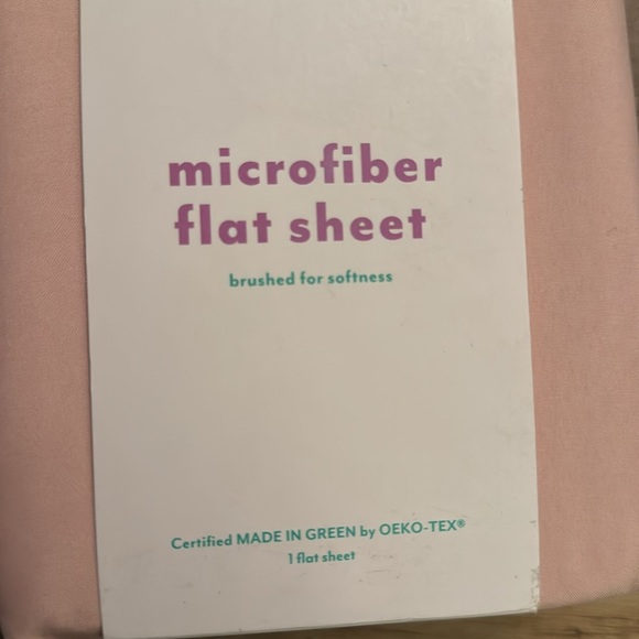 Pillowfort Microfiber Full Just Peachy Flat Sheet - Picture 2 of 5